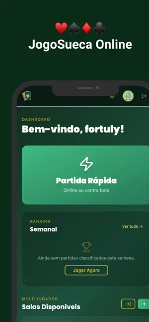 Jogo Sueca Online: Multiplayer screenshot 1
