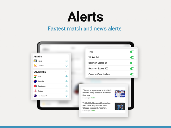 NDTV Cricket iPad screenshot 5 - Sports app
