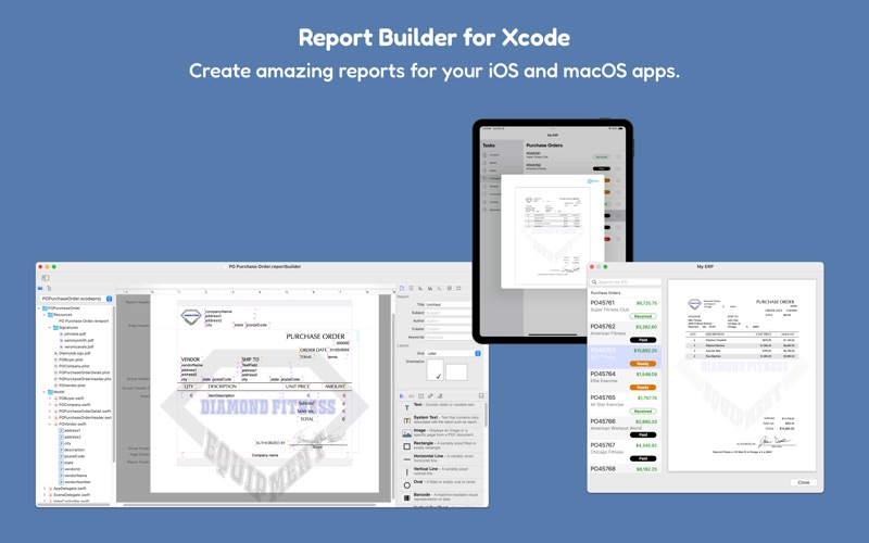 Report Builder for Xcode app screenshot
