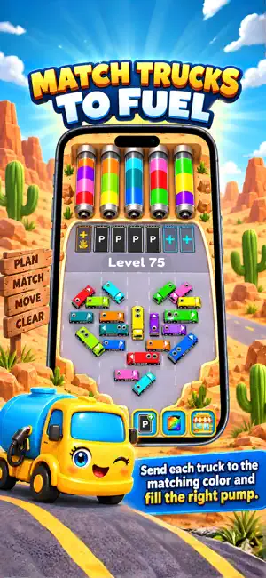 Fuel Rush: Truck Color Sort screenshot 2