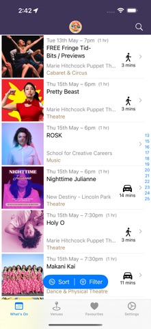 San Diego International Fringe iPhone screenshot
