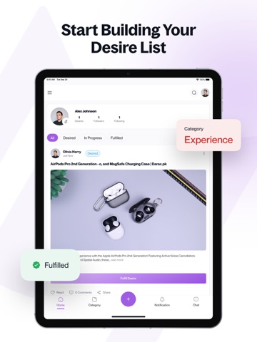 MyDesiary iPad screenshot