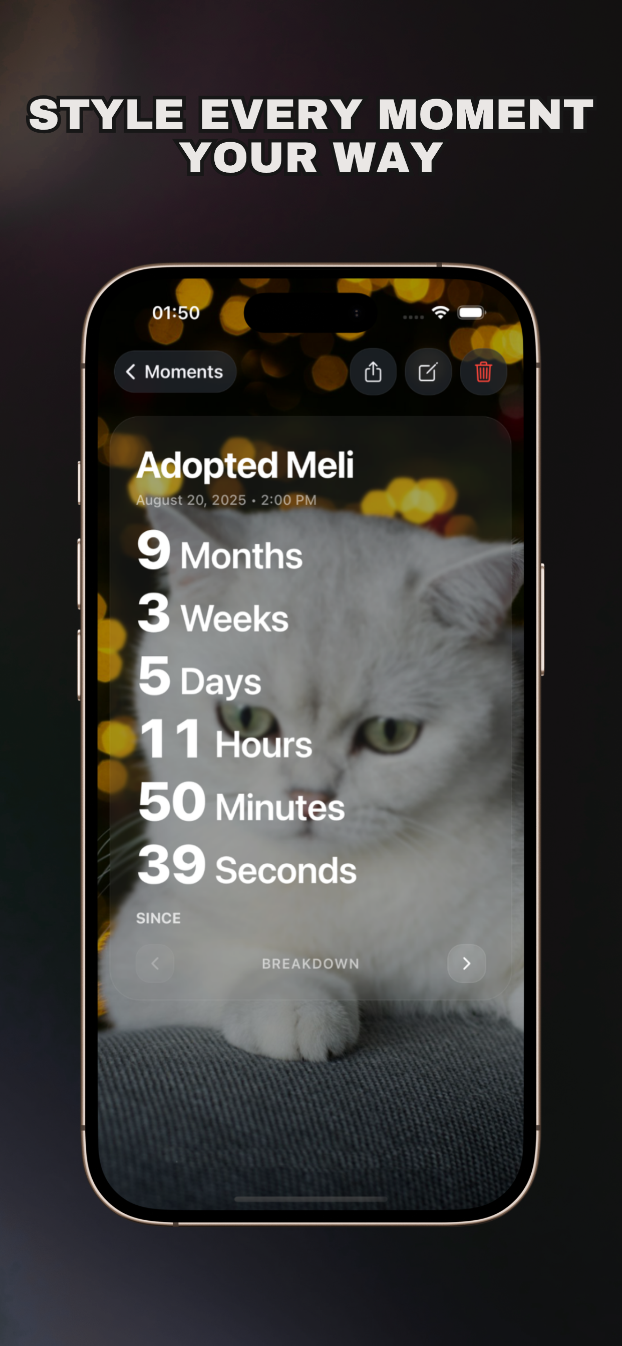 Moment Tracker: Life Events screenshot 3