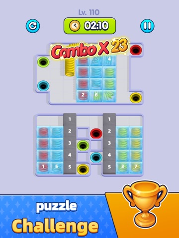 Spring Slide - Color Sort Game iPad screenshot