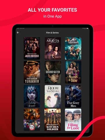 Vidio: Sports, Movies, Series iPad screenshot