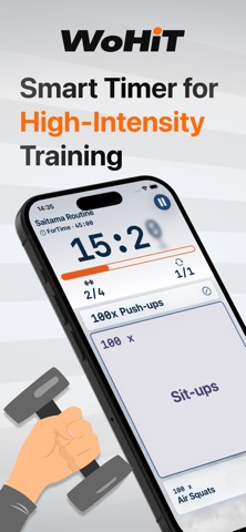 WoHiT - Workout & HIIT Timer Screenshot 1 of 9
