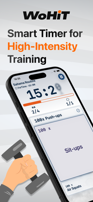 WoHiT - Workout & HIIT Timer Screenshot 1 of 9