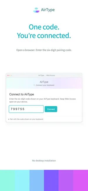 AirType - Type, over the air screenshot 2