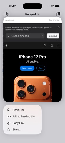 Simple Quick Notepad screenshot