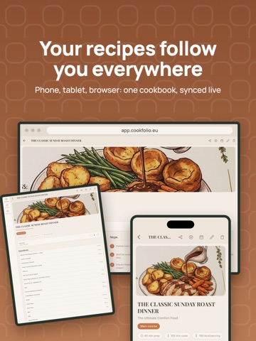 Cookfolio: Recipes & Planner iPad screenshot
