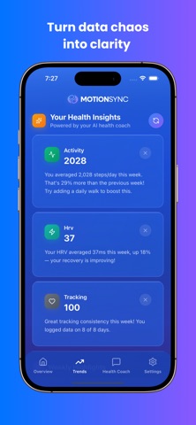 MotionSync iPhone screenshot