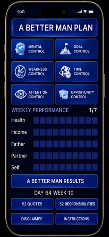 A Better Man Plan iPhone screenshot