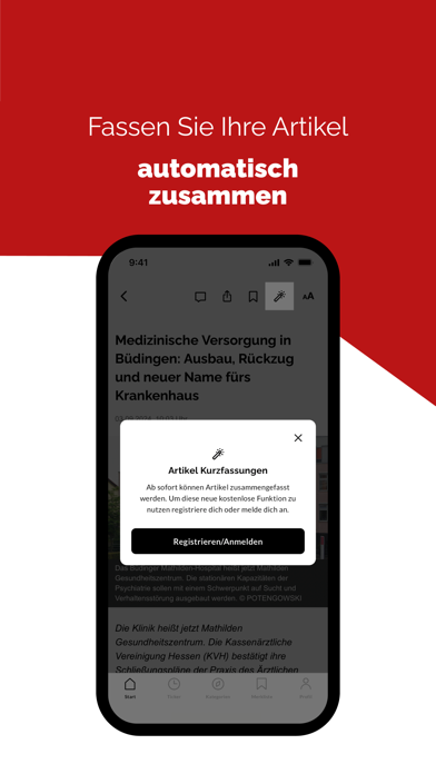 Wetterauer Zeitung News Screenshot