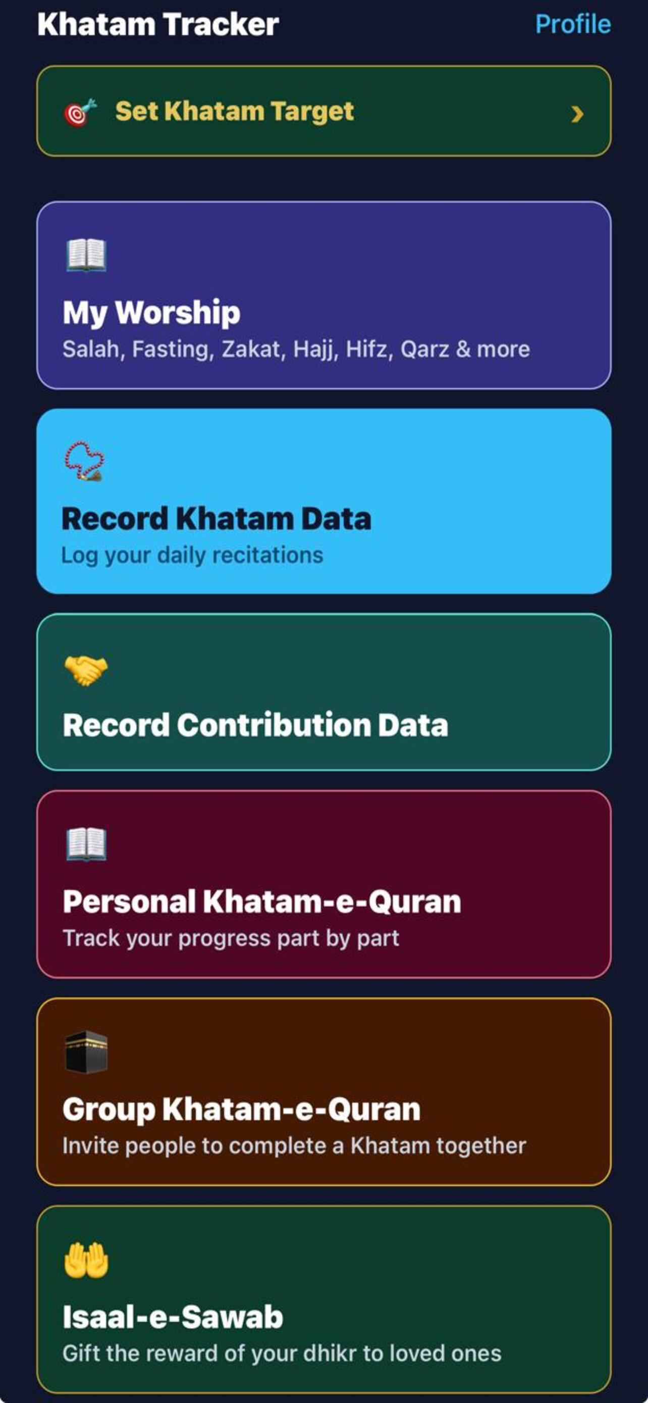 Khatam Tracker screenshot 2