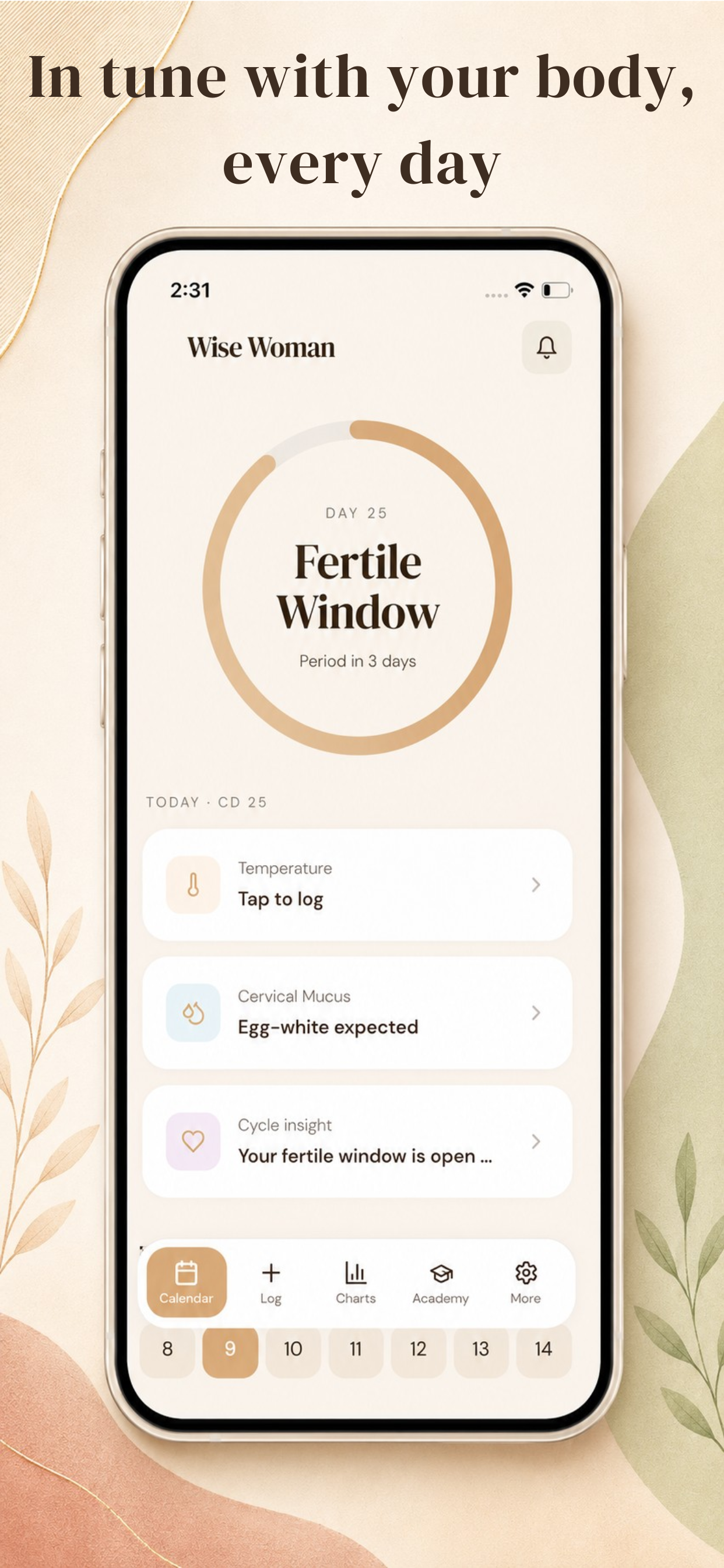 Wise Woman: Fertility Chart screenshot 6