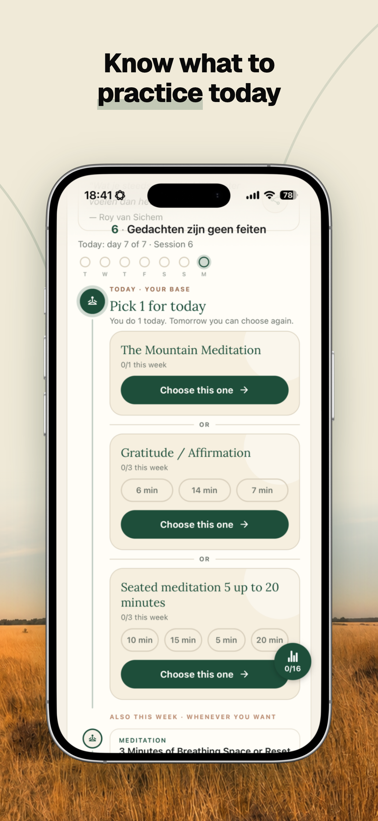 Awaren: Mindfulness MBSR screenshot 3