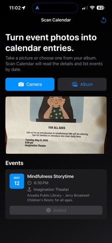 Scan Calendar screenshot