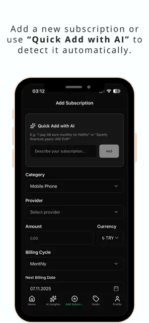 Abonman - Subscription Manager screenshot 4