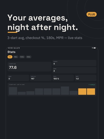 Dartally: Darts Scorekeeper iPad screenshot