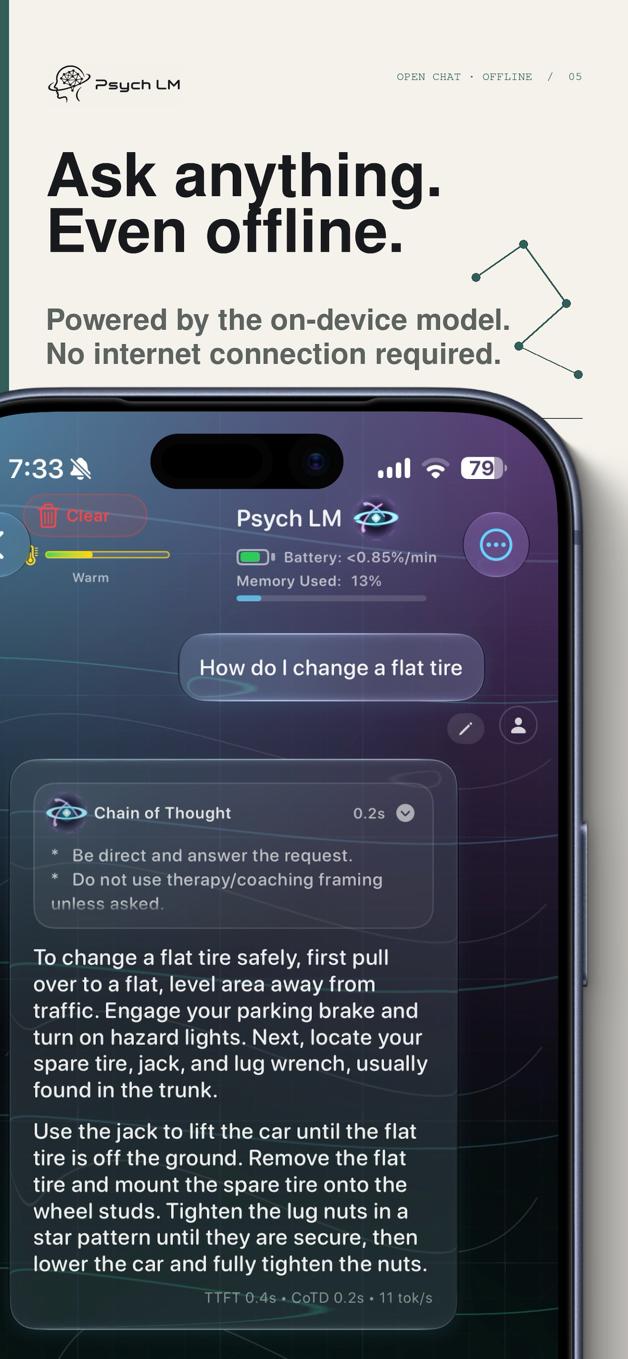 Psych LM: Private AI Journal screenshot 3