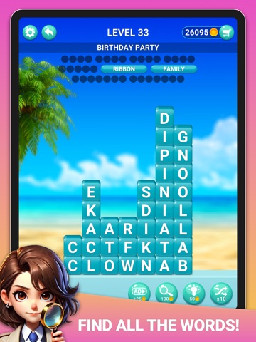 Word Search: Blocks Puzzle