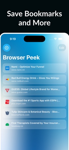 Browser Peek: See Social Links screenshot