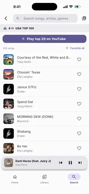 Today's Song - One Song a Day screenshot 2