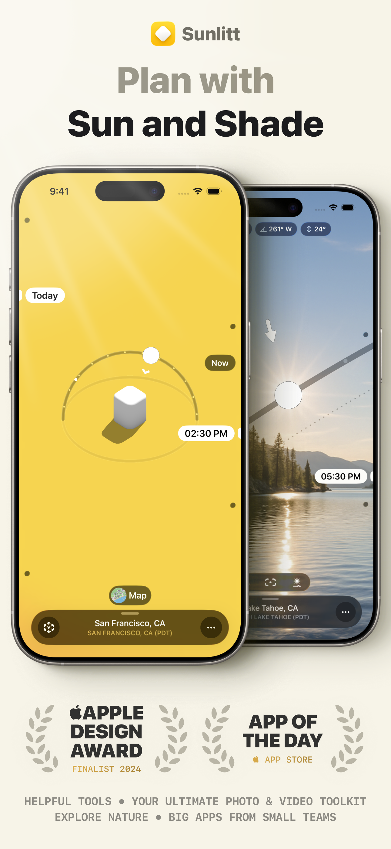 Sunlitt Sun Position and Path