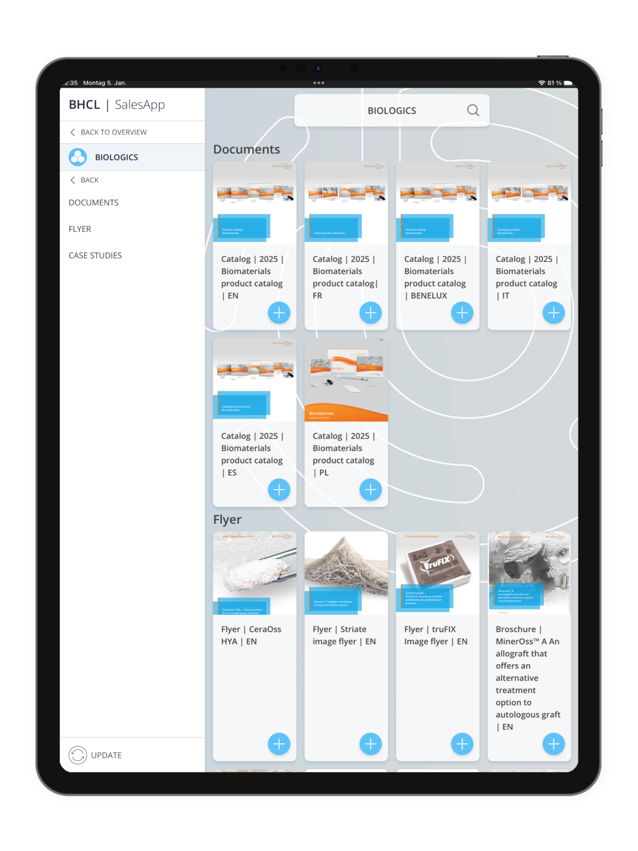 CAMLOG Sales App