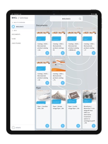 CAMLOG Sales App iPad screenshot