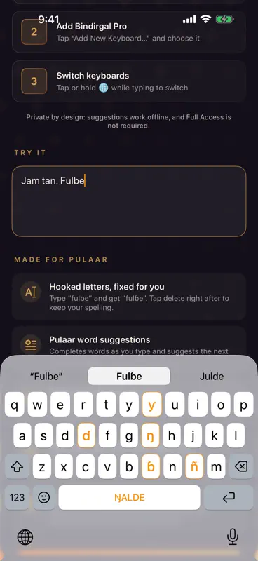 Bindirgal Pro Keyboard screenshot 3 of 4