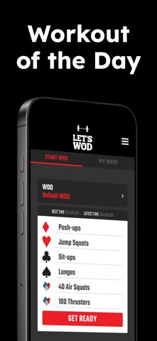 WOD Deck of Cards iPhone screenshot