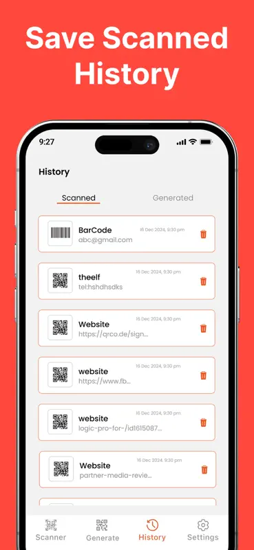 QR scanner * Barcode scanner screenshot 7 of 8