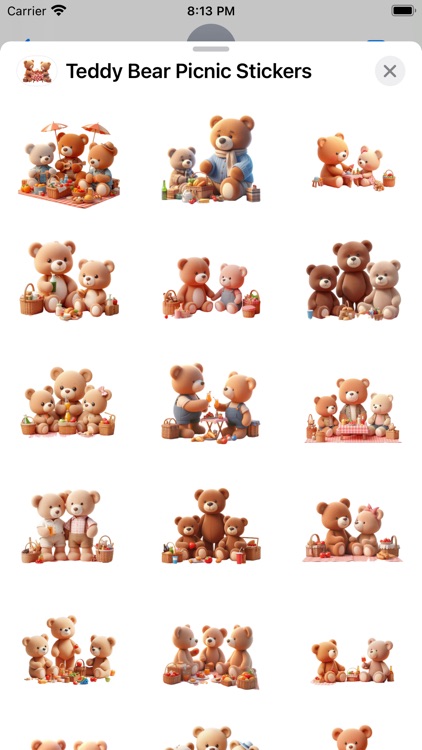 Teddy Bear Picnic Stickers