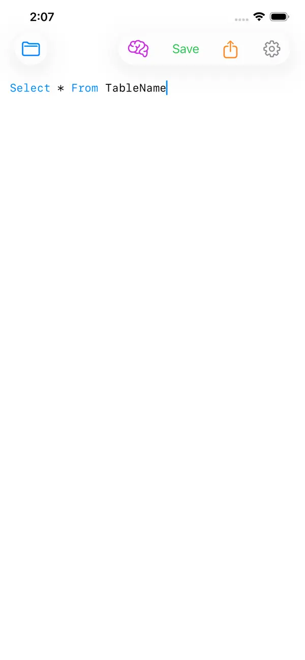 #2. SQL Editor Lite (iOS) Ved: mustafa hamdan