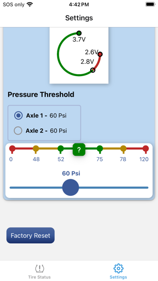 Jayco Family TPMS screenshot