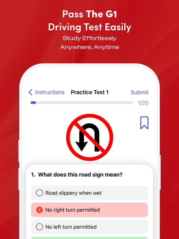 G1 Driving Test - Ontario 2024 iPad screenshot 4 - Education app