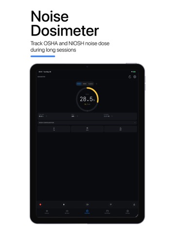 Frequency Analyzer: dB Meter iPad screenshot