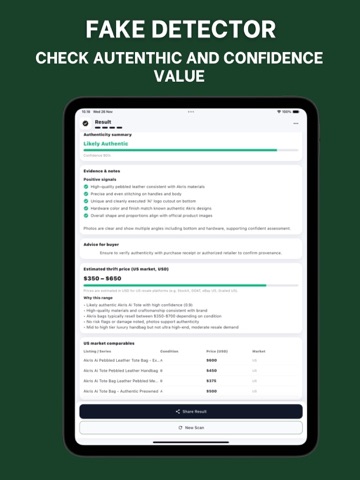AI Thrift - Price Checking iPad screenshot