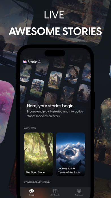 Storia: Stories Platform, AI Screenshot