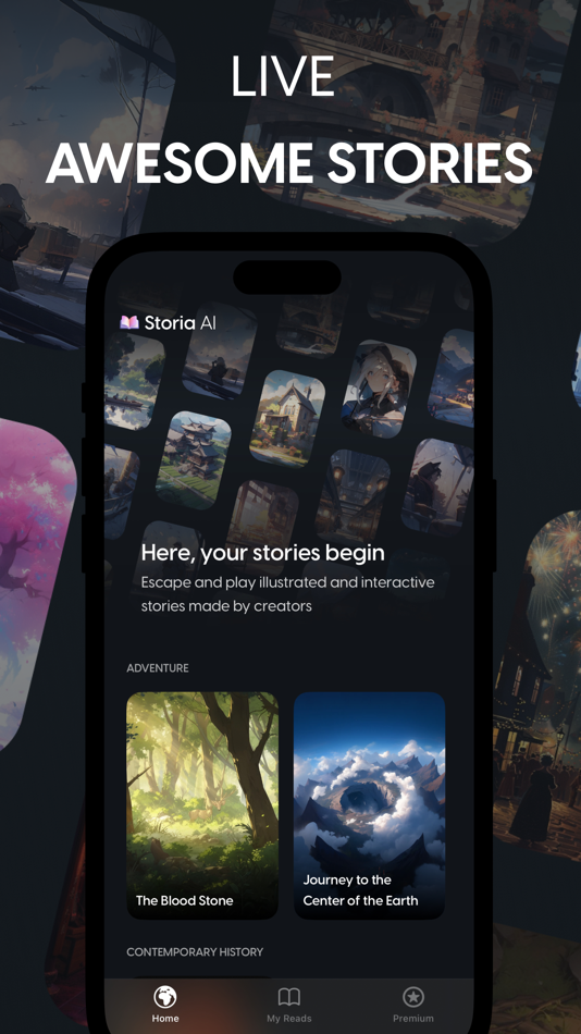 Storia: Stories Platform, AI - 1.6.0 - (iOS)