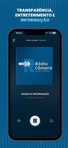 Rádio Câmara 103.5 FM iPhone screenshot
