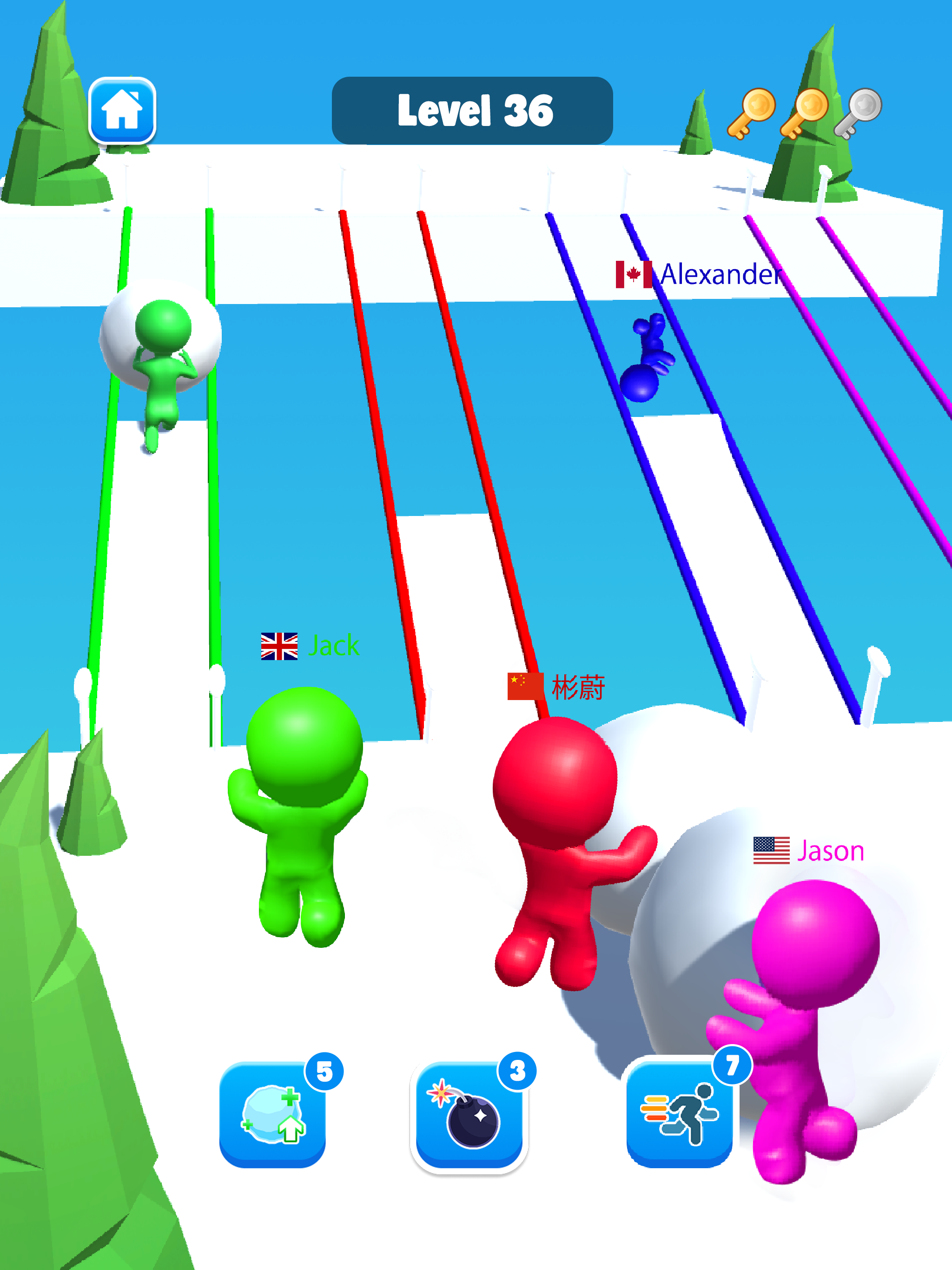 Xmas Snow Race: 3D赛车游戏 screenshot 11