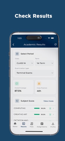 Scholarzon Student Portal screenshot