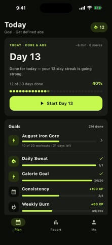 30 Day Abs: Core Workout Screenshot 4 of 8