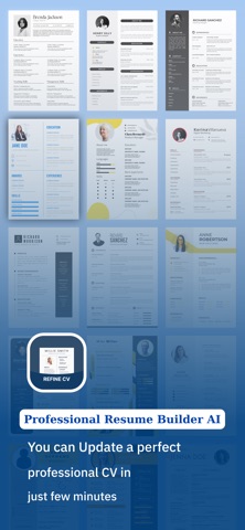 Refine CV: AI Resume Rewrite iPhone screenshot