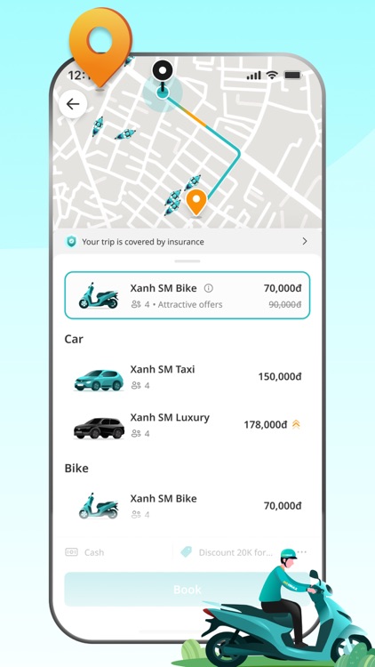 Xanh SM: Book EV rides