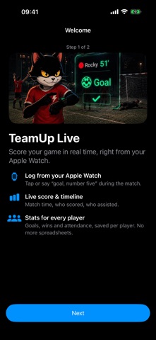 TeamUp Live: Match Logger Screenshot 1 of 9