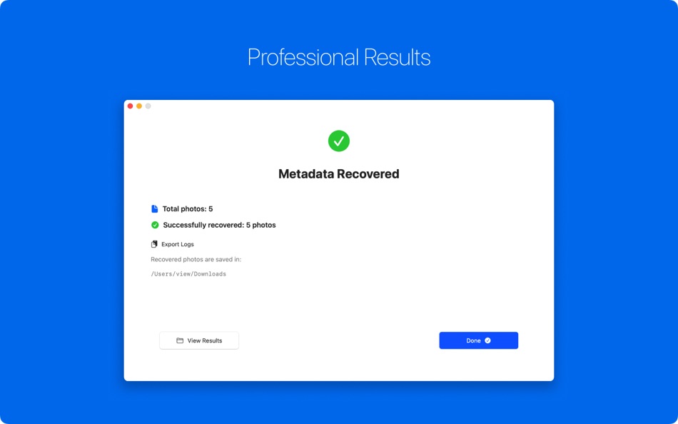 #2. MetaData Recover (macOS) 由: 秀香 颜