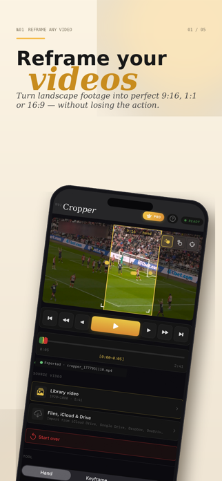 Cropper: Vertical Video Editor Screenshot 1 of 5